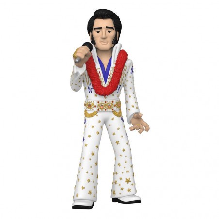 Figurita Figura Elvis Vinilo Dorado 13cm