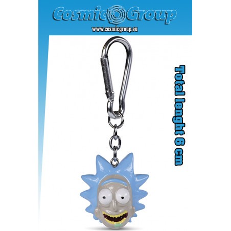  RICK AND MORTY RICK RESIN 3D KEYCHAIN
