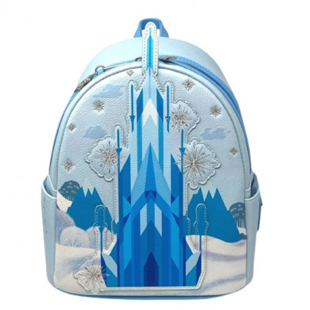 Disney Loungefly Mini Sac A Dos Elsa Ice Castle Exclusivo
