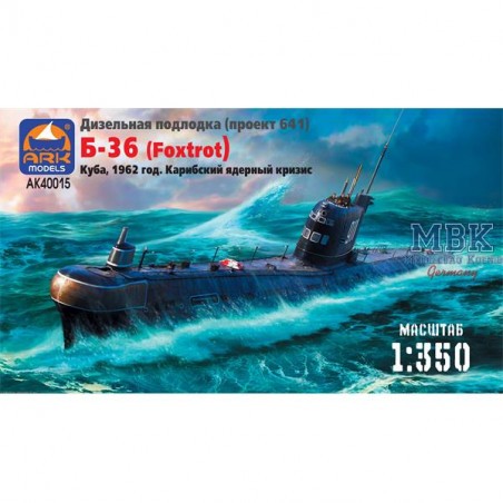 Maqueta Proyecto U-Boot 641 Crisis Cubana 1:350