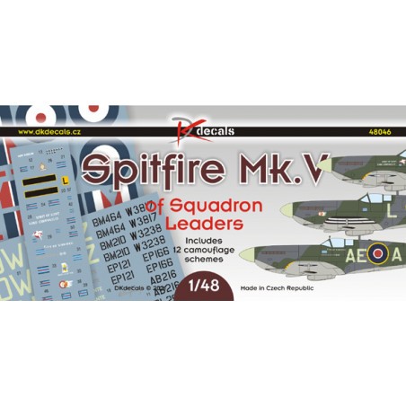  Calcomanía Supermarine Spitfire Mk.V de los líderes de escuadrón