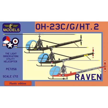 Maqueta Hiller OH-23C/OH-23G/HT.2 Raven (guerra de Vietnam, Holanda AF, Royal Navy)