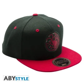  JUEGO DE TRONOS - Gorra snapback - Negro y rojo - "Targaryen"