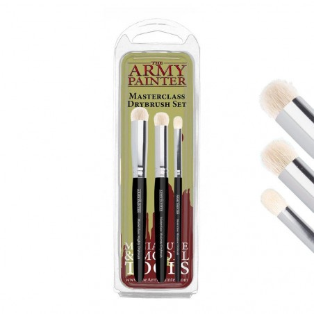 Pincel Army Painter: Masterclass: Drybrush Set - 3 brushes