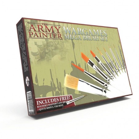 Pincel Army Painter: Mega Brush Set (box of 10 brushes)