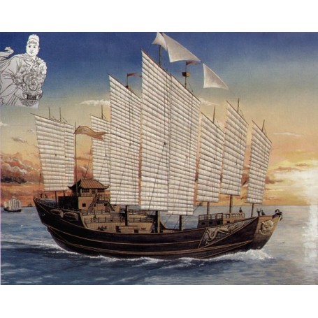 Maqueta Chengho sailing Ship. 60cm long! Chinese Ming Dynasty. 1405-1430