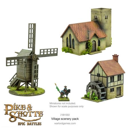 Juegos de figuras : extensiones y cajas de figuras Pike & Shotte Epic Battles - Village Scenery Pack