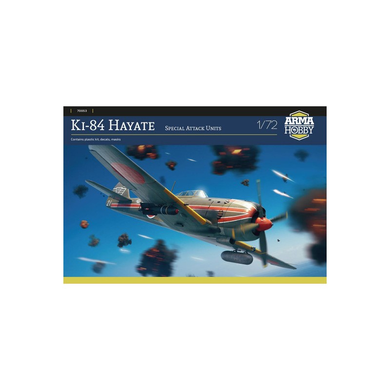 Maqueta Kit de modelo de avión de plástico Hayate Ki-84 de ataque especial 1:72