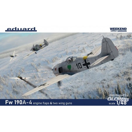 Maqueta Fw 190A-4 w/ engine flaps & 2-gun wings 1/48 Weekend edition