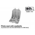  Asiento de piloto con cinturones de seguridad para la familia Focke-Wulf Fw-190D - Conjunto impreso en 3d