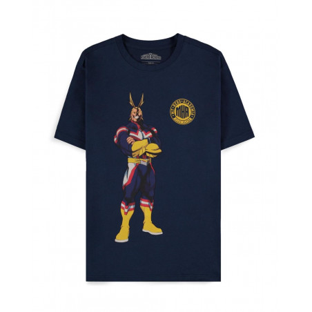  MY HERO ACADEMIA - Navy All Might Quote - Men's T-Shirt (XS)