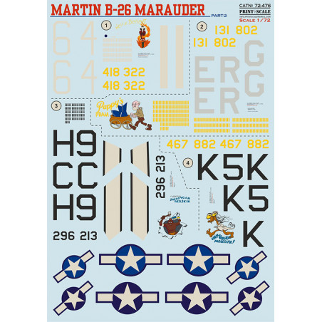  Martin B-26 Marauder Part 2 1. B-26B-10-MA 41-8322 B/N 64 'Hell's Belle II'