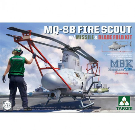 Maqueta MQ-8B FIRE SCOUT w/missile & blade fold kit