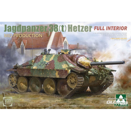 Maqueta Jagdpanzer 38(t) Hetzer MID PRODUCTION w/FULL INTERIOR