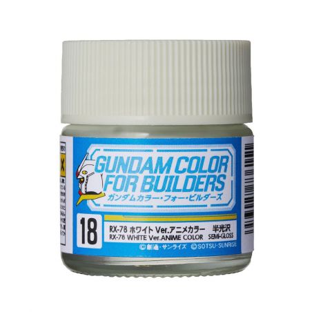 Pintura UG-018 - Gundam Color For Builders (10ml) RX-78 WHITE Ver.