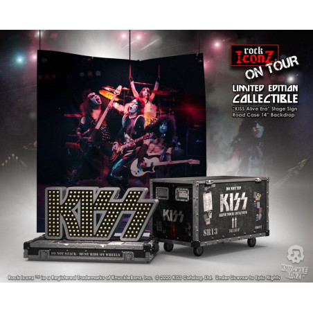 Figurita Kiss Figure Rock Ikonz On Tour tour box + stage decor Alive! Visit