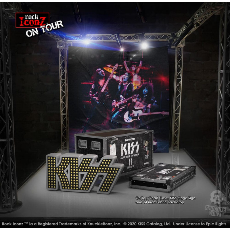 Kiss Figure Rock Ikonz On Tour tour box + stage decor Alive! Visit