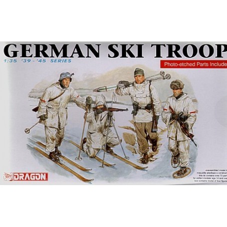 Figuras German Ski Troops. includes photo-etched parts....