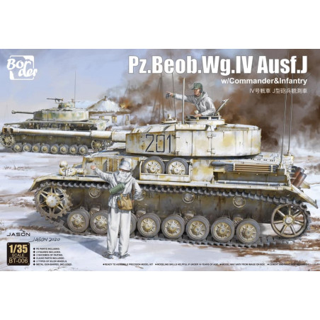 Maqueta PANZER.BEOB.WG IV AUSF J WITH COMMANDER AND INFANTRY