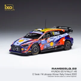 Miniatura HYUNDAI I20 N RALLY 1 8 TANAK/JÄRVEOJA RALLYE FINLANDE WRC 2022 (EPUISE)