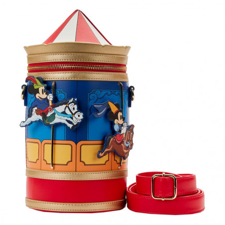  Disney by Loungefly Mickey Minnie Carousel Shoulder Bag