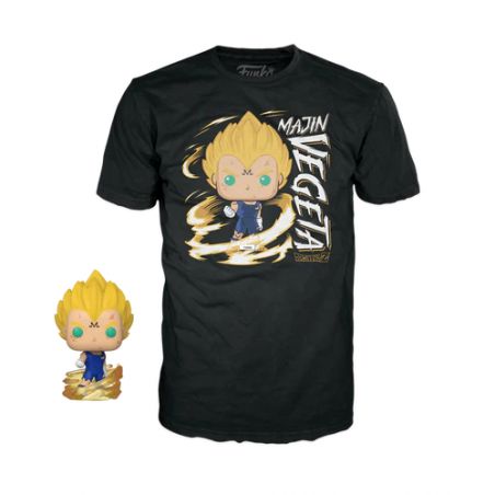 Figuras Pop DRAGON BALL Z - Booble Head POP N°862 -Majin Vegeta (GW) +T-shirt (XL)
