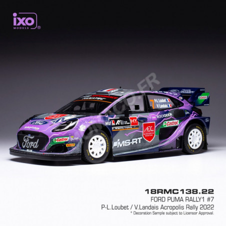Miniatura FORD PUMA RALLY 1 7 LOUBET/LANDAIS WRC RALLY ACROPOLIS 2022