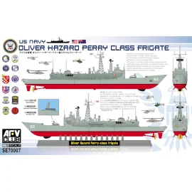 Maqueta USS Oliver Hazard Perry Class Frigate (full hull)