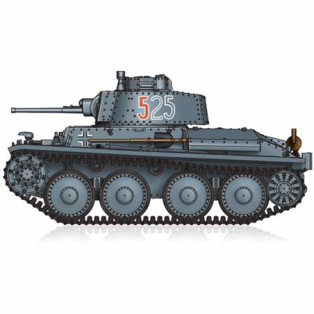 Plastic tank model PzKpfw 38(t) Ausf. E/F 1:72