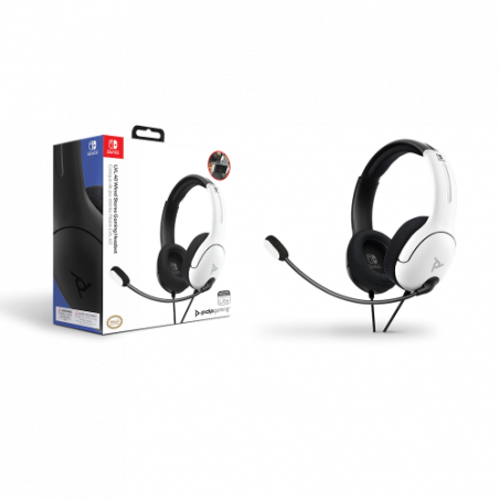 Official Nintendo Switch Wired Headset LVL40 (Black/White)