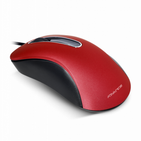 Ratón con cable USB Shape 3D - Rojo
