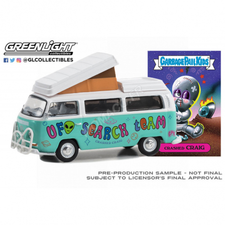 Autobús en miniatura VOLKSWAGEN T2B MOBILE CAMPER WITH TENT 1968 "UFO - UNIDENTIFIED FLYING OBJECT SEARCH TEAM" (OUT OF STOCK)