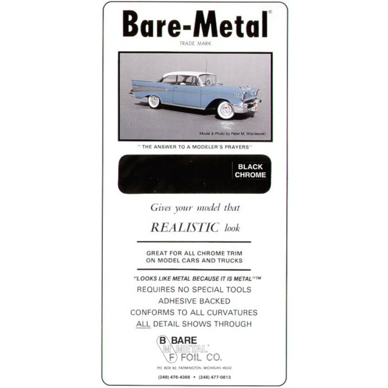 BARE METAL FOIL Black Chrome (self adhesive)