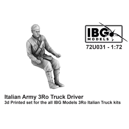Figuras IBG MODELS: 1/72; Italian Army 3Ro Truck Driver (3d printed - 1 figure)