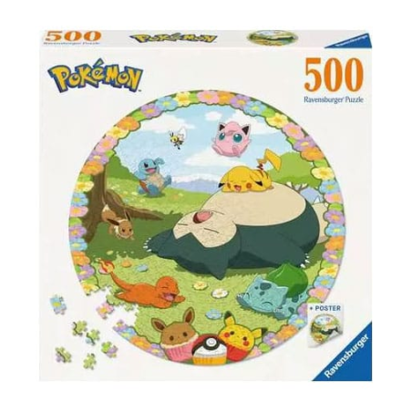  Pokémon round puzzle Flowery Pokémon (500 pieces)