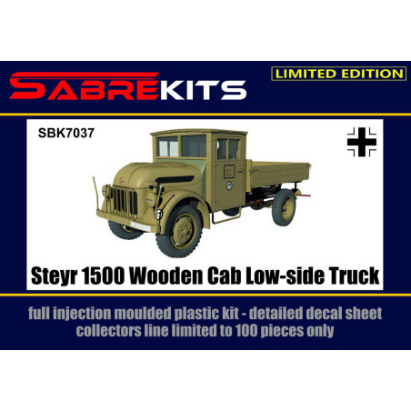 Maqueta Steyr 1500 Wooden Cab Low-side Truck ex-Special Hobby, new decals