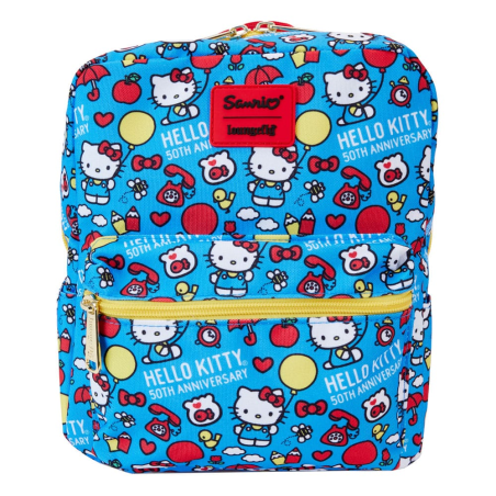 Bolsa Hello Kitty by Loungefly backpack Mini 50th Anniversary AOP
