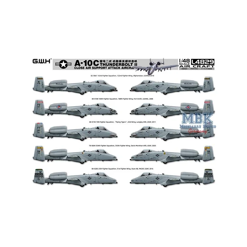 Maqueta de avión Republic A-10C Thunderbolt II