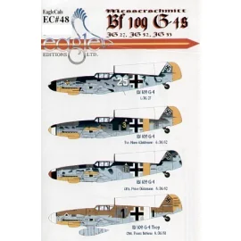 Messerschmitt Bf 109G-4 (4) White 25 1.JG27 Austria 1944 Yellow 3 6./JG52 Hans Waldmann Russia 1943 Black 12 5./JG52 Peter Duttm