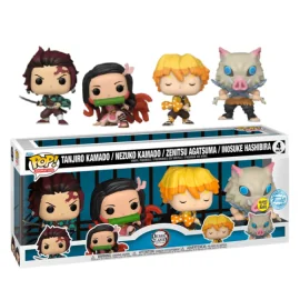  DEMON SLAYER - Season 1 - 4 Pack Funko Pop GITD SPECIAL EDITION