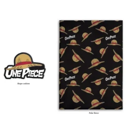 ONE PIECE - Straw hat - Coral blanket 100x140cm + Cushion
