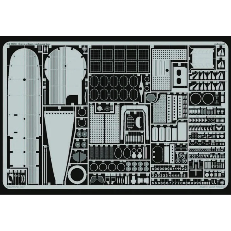 Gato class submarine (diseñado para ser ensamblado con maquetas de Revell)