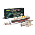 R.M.S Titanic 100th Anniversary Edition Includes 6 paints glue and brush 3 postcards Replica menu and Replica promotional brochu