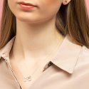 MICKEY & MINNIE - Silver & Rose Gold Plated Brass Necklace MICKEY & MINNIE - Silver & Rose Gold Plated Brass Necklace