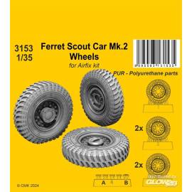 Ferret Scout Car Mk.2 Wheels 1/35 / for Airfix kits