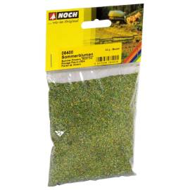 Bolsa de prado verde flocado en flores 42grs