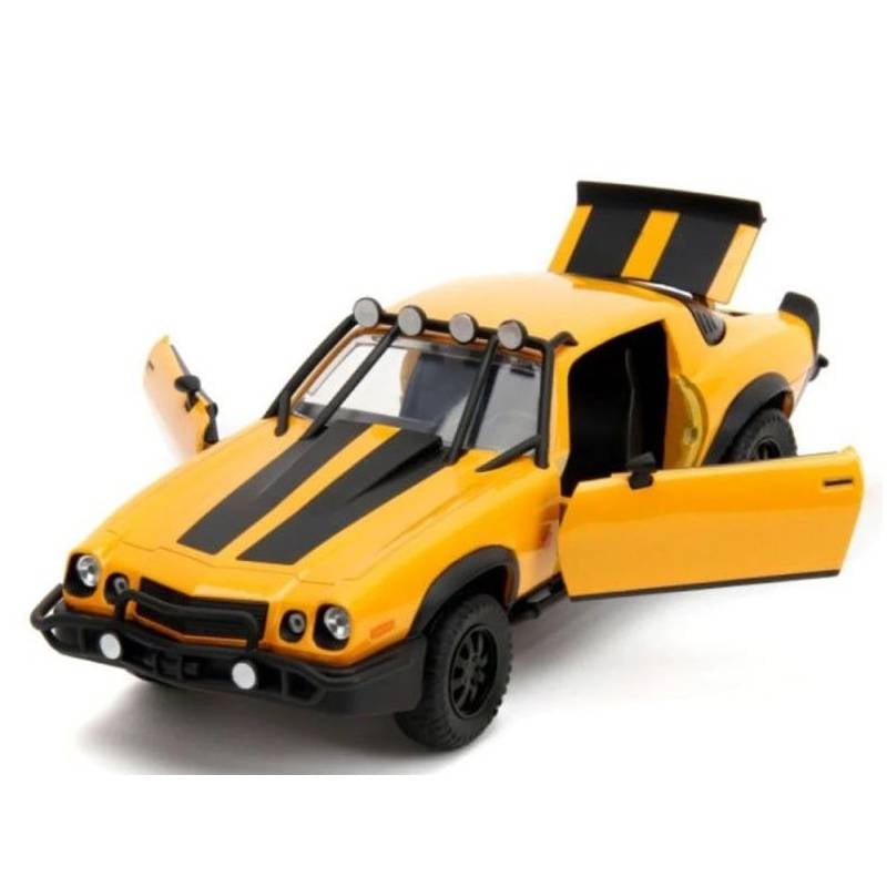 CHEVROLET Camaro 1977 amarillo con distintivo TRANSFORMERS