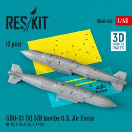 GBU-31 (V) 3/B bombs US Air Force (2 pcs) (B-1B, F-35, F-22, F-111C) (3D-Printed)