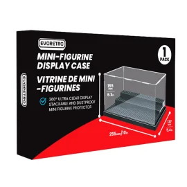  Evoretro Display Case For Lego Mini-Figure 25.5X13.7X15.5cm
