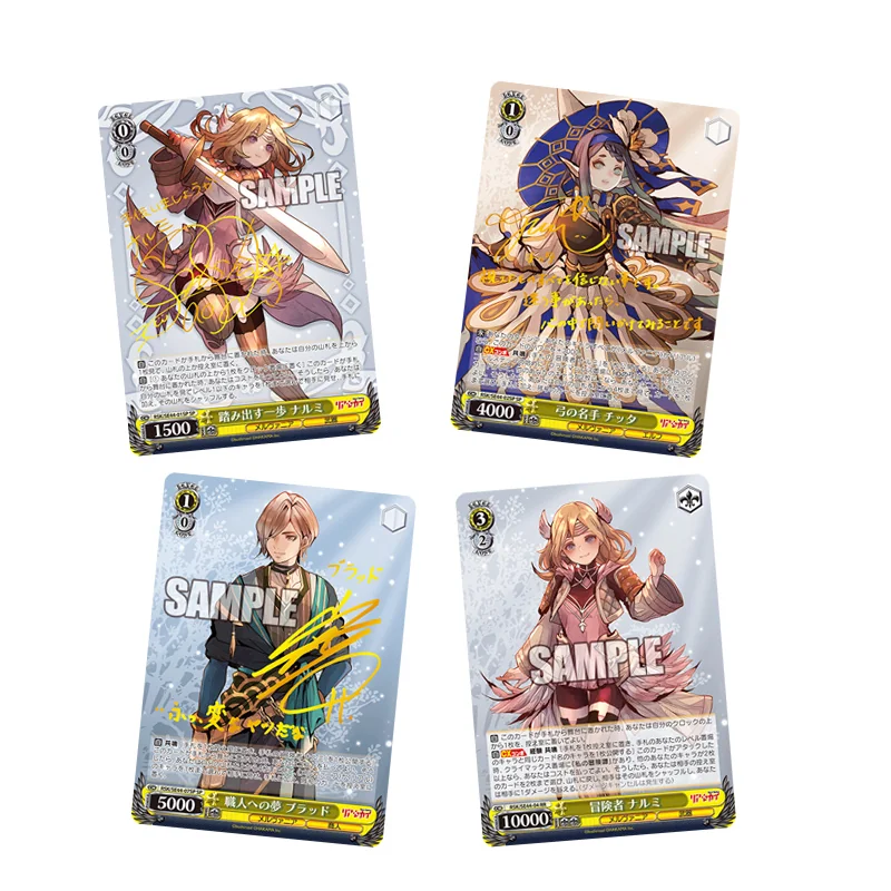 Colecciones de cartas Weiss Schwarz TCG Rear Sekai Display 6 Boosters 6 Cards